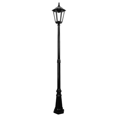 Vintage Street Light Pole Cast Iron Exterior Duże jednogłowe wysokie światło